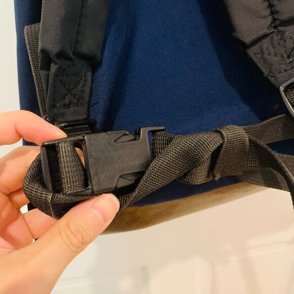 Vintage JanSport Southwest Geometric Pattern Bag BACKPACK Leather 90's 1990 - Picture 7 of 13